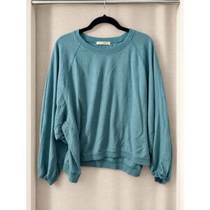 JACHS Girlfriend Teal Relaxed Lounge Sweater